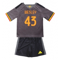 AS Roma Wesley Franca #43 Tredje Tröja Barn 2026-27 Kortärmad (+ Korta byxor)
